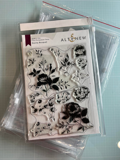 CT Stamp and Die Storage Pockets 20/Pkg Extra Large 7″X10 (25cmx 17.8cm) with a label pocket