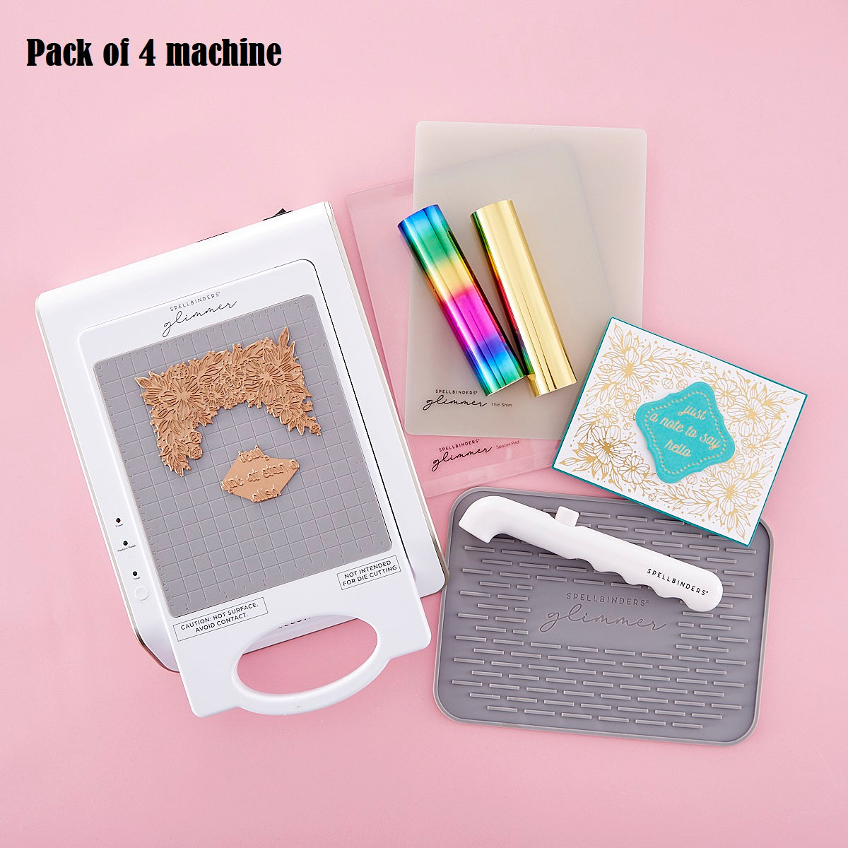 Spellbinders Glimmer Hot Foil Machine Australia plug Case OF 4 Machine